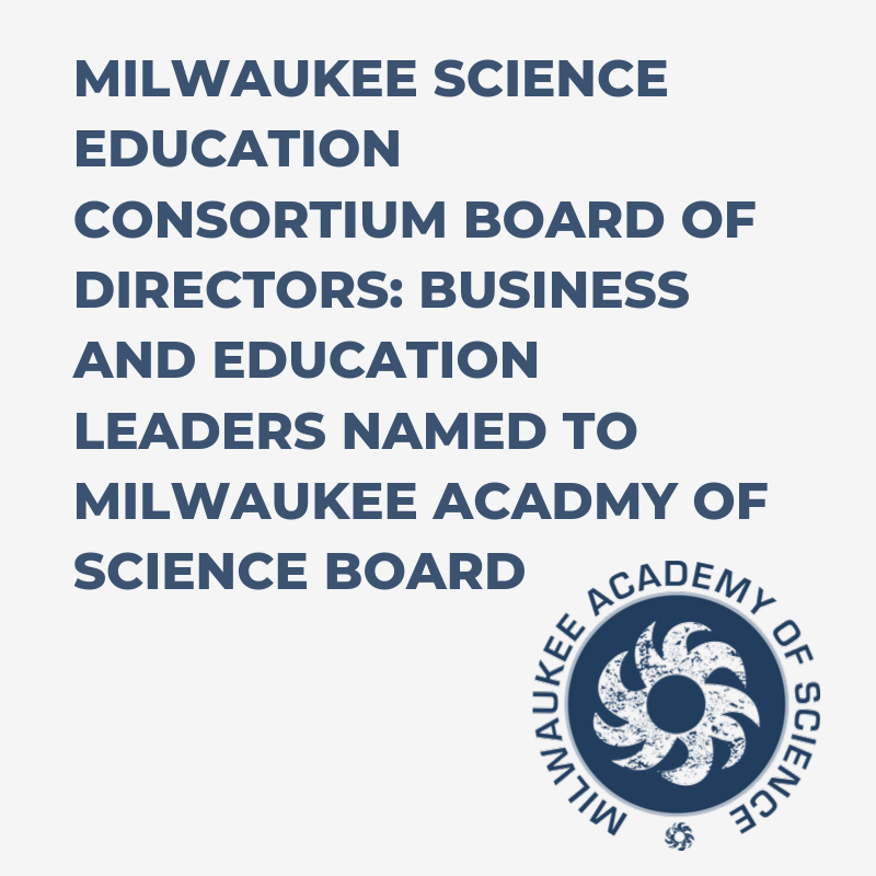Milwaukee Academy of Science Education Board Announcement