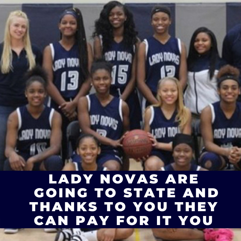 Lady Nova 2019 Basketball team