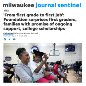 ‘From first grade to first job’: Foundation surprises first graders, families with promise of ongoing support, college scholarships